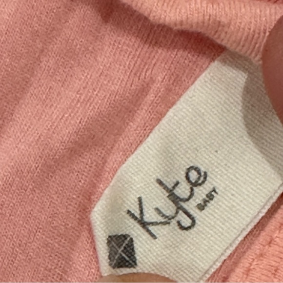 Kyte baby footed sleeper snap up pink coral peach - Picture 4 of 5